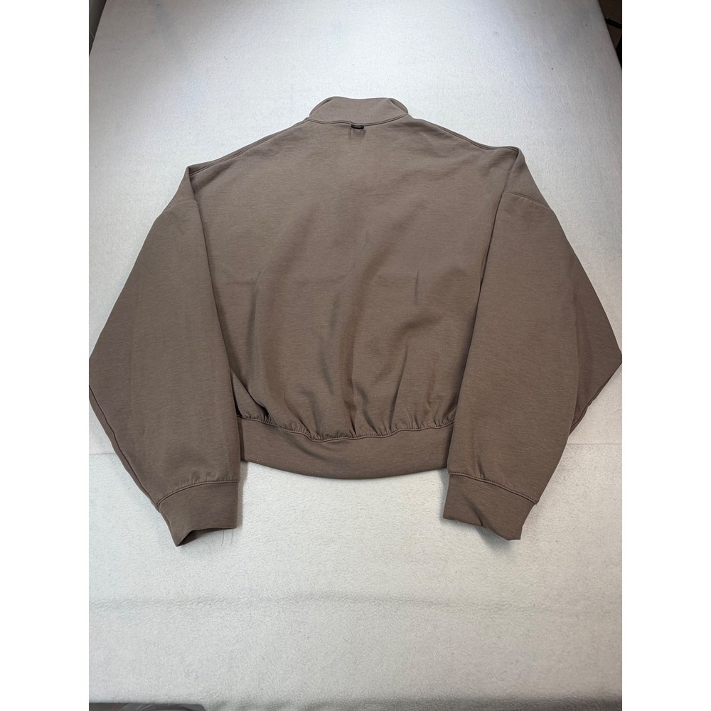 Nike Womens 24.7 ImpossiblySoft 1/2 Zip Sweatshirt Brown HQ8188-233 Large NWT - Picture 3 of 8